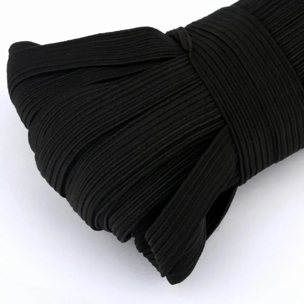 Bandes élastiques plates blanches/noires, 3/4/5/6/8/10MM, bande élastique pour vêtements de mariage, pour bricolage, couture, corde extensible