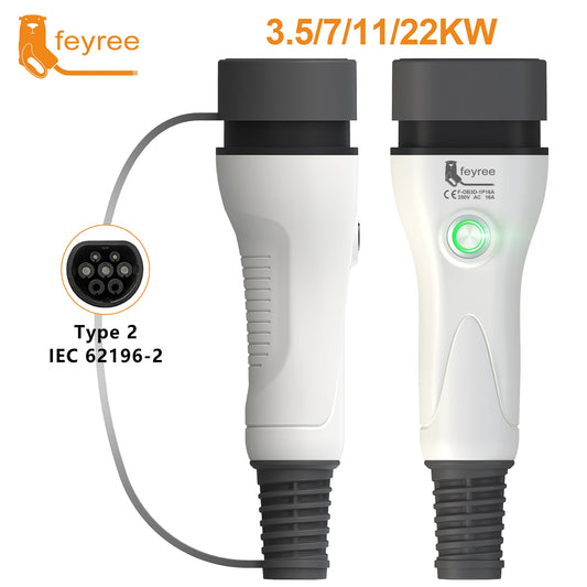Fey123-Prise de chargeur Vope2 EV, fonction d'arrêt à une touche, prise de chargeur pour côté voiture, station de charge de véhicule électrique, 16A, 32A