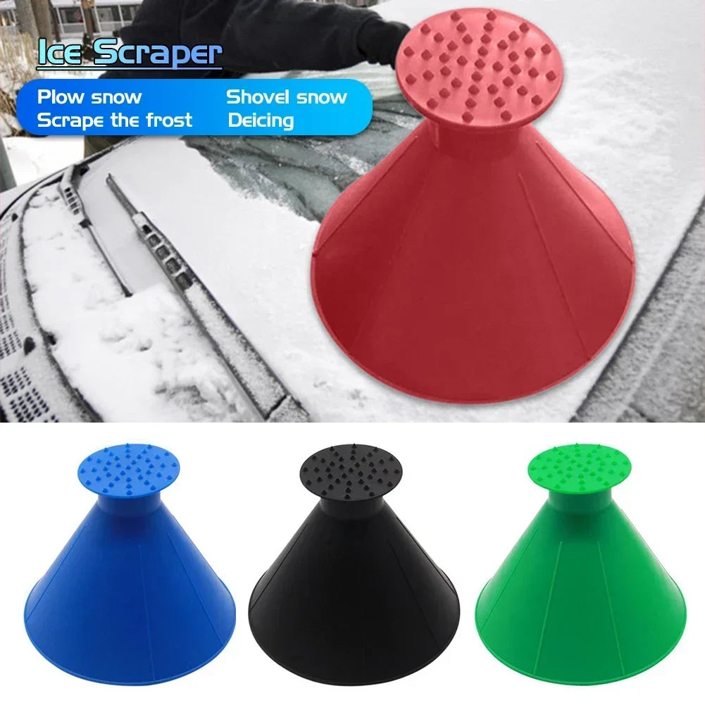 Entonnoir pour gratter la glace, outil de nettoyage des vitres de voiture, pare-brise, neige, pelle, brosse de nettoyage, outil de nettoyage des vitres de la maison