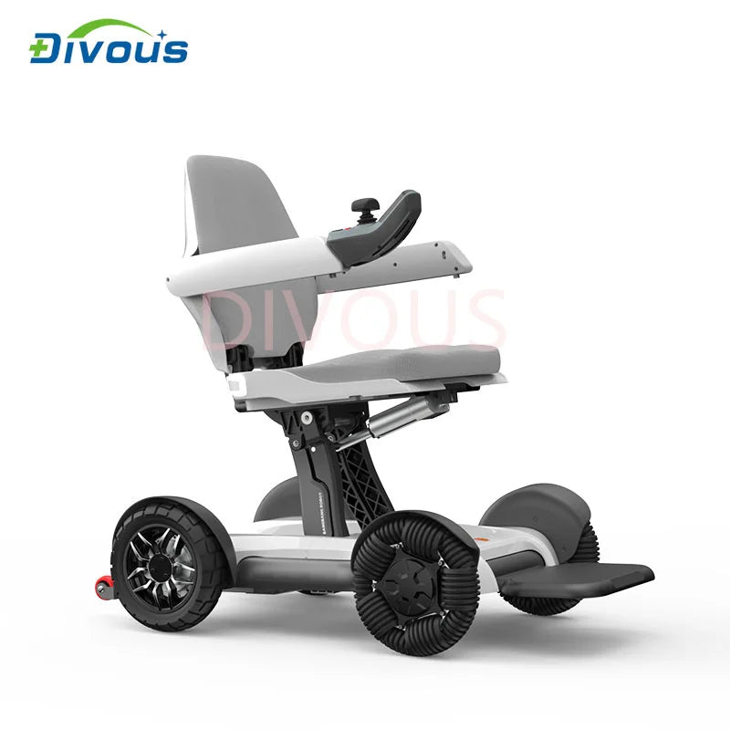 Modèle Premium 20AH batterie au Lithium Bluetooth adultes chaise roulante électrique pliante pour handicapés fauteuil roulant pliable à distance