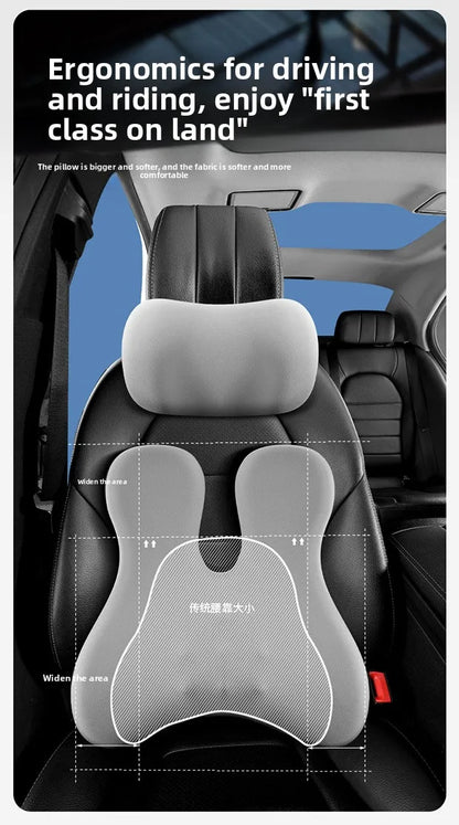 Appuie-tête de voiture, support lombaire, coussin de siège de voiture, coussin lombaire, oreiller chauffant électrique pour voiture, oreiller de protection du cou