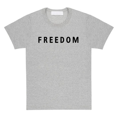 Freedom Charlie Kirk T-shirt Cotton Loose Casual Female/Male Tshirts Unisex Streetwear America American Fashion Women T Shirts