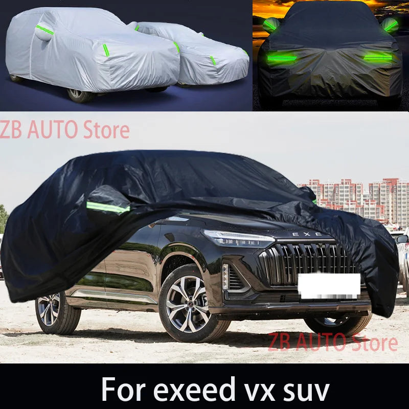 Housse de protection complète pour voiture, pour exeed vx suv, protection extérieure contre la neige, pare-soleil, imperméable, anti-poussière, accessoires de voiture
