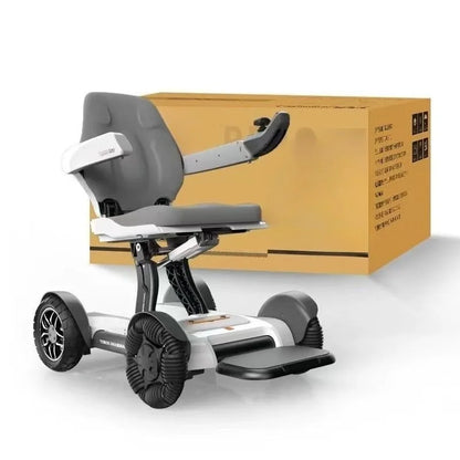 Fauteuil roulant électrique pliant automatique télécommandé, scooter électrique