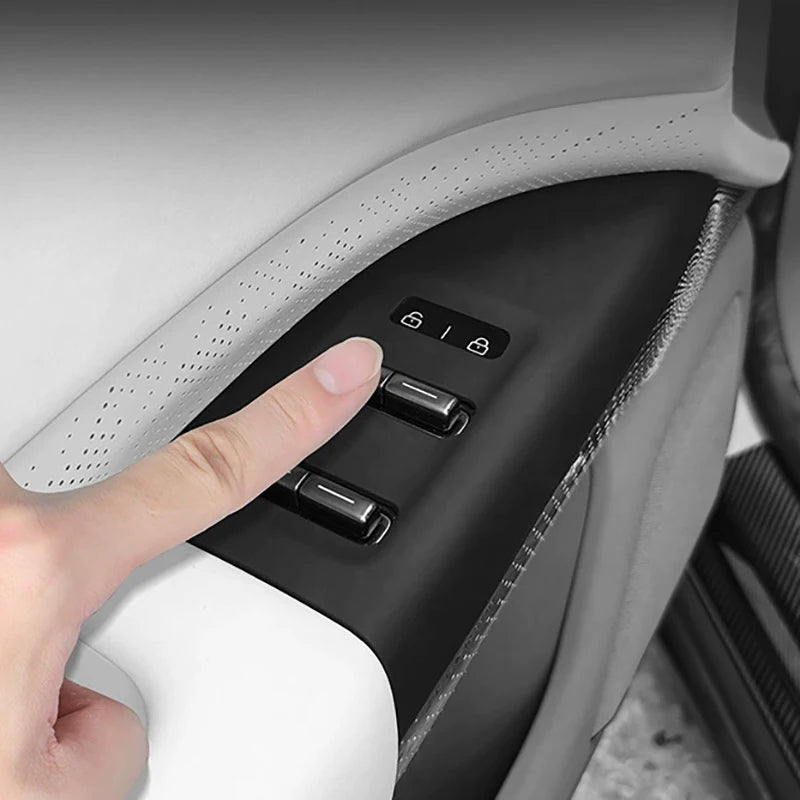 Autocollant de panneau de levage de verre en Silicone pour voiture, Film de protection pour panneau de cadre de bouton de fenêtre pour Zeekr 7X 2024 2025 2026 accessoires