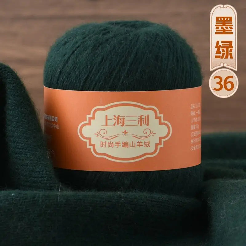 Fil de cachemire mongol chaud 100 g/ensemble, 3 plis, pour pull, gants, Crochet, écharpe à tricoter, fil de laine, doux pour la peau, uni, 100%