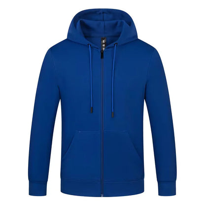 Sweat à capuche zippé à manches longues pour hommes et femmes, logo personnalisé, haut publicitaire décontracté, polyester, logo imprimé, équipe, conçu