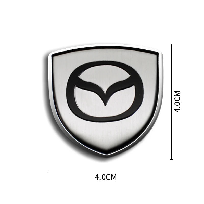 Autocollant de décoration de coffre de carrosserie de style voiture, emblème en métal 3D, Mazda CX5, MX, CX30, Angksela, Atez, MPE, CX3, 2017, Atenza 4, 1 ensemble, 2 ensembles