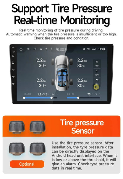 JIUYIN-Autoradio TS18 AI Voice Wireless CarPlay Android Auto Radio pour Smart Fortwo 451, 2005-2010, 4G, GPS, 2Din, Limitation de la voiture
