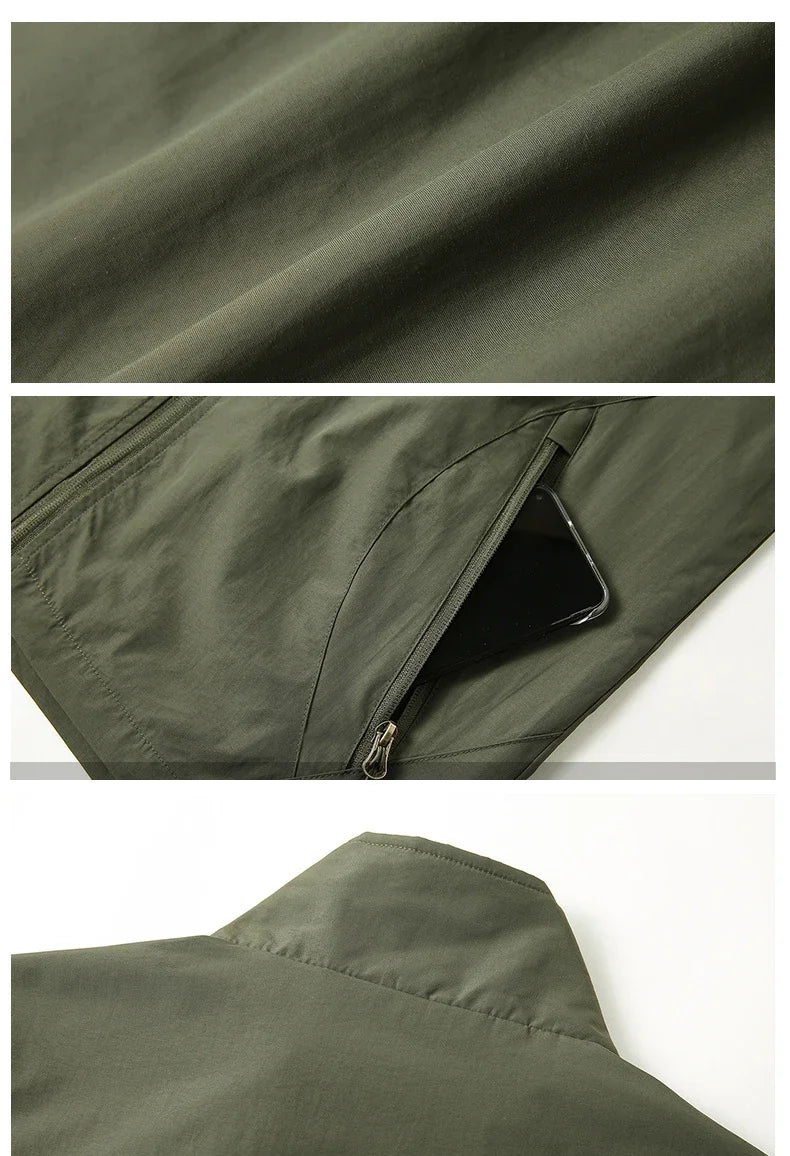Grande taille hommes été en plein air randonnée gilet tactique multi-poches léger coque souple utilitaire voyage Safari Cargo gilet hommes