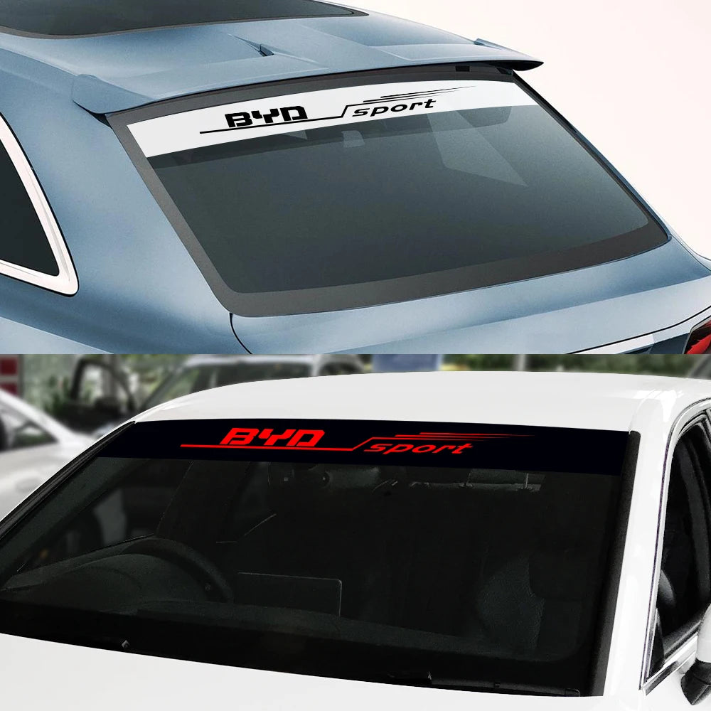 Autocollant en vinyle pour pare-brise de voiture, décalcomanie de décoration, accessoires de réglage automatique pour BYD F3 E6 Yuan Plus Atto F0 G3 I3 Ea1 Song Max Tang Dmi