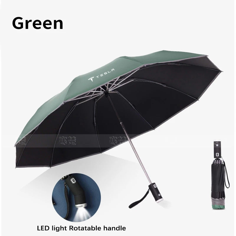 Pare-soleil pliable et automatique pour voiture, lumière Led, coupe-vent, pour Tesla modèle 3 modèle Y modèle S modèle X Cybertruck Beast Roadster