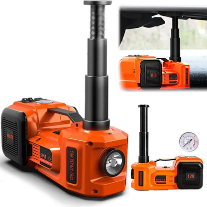 Cric hydraulique électrique 12V, version tout-terrain, outil de levage de voiture 3 en 1, kit de changement de pneus portable parfait pour les véhicules d'urgence