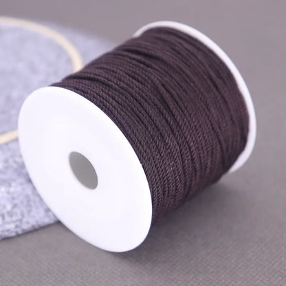 Corde de coton pour macramé, ficelle, ficelle, fil, artisanat, couture, tentures murales faites à la main, bohème, fête de mariage, décoration d'intérieur, 1.2mm, 37m
