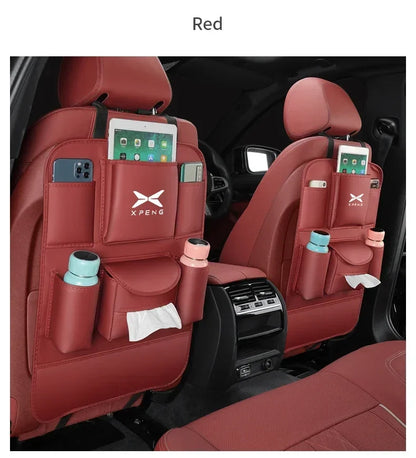 Sac de rangement arrière en cuir pour siège de voiture, anti-usure, coussin anti-rika, accessoires pour XPENG P5 P7 G3 G9 N5 F30 H93 BETA