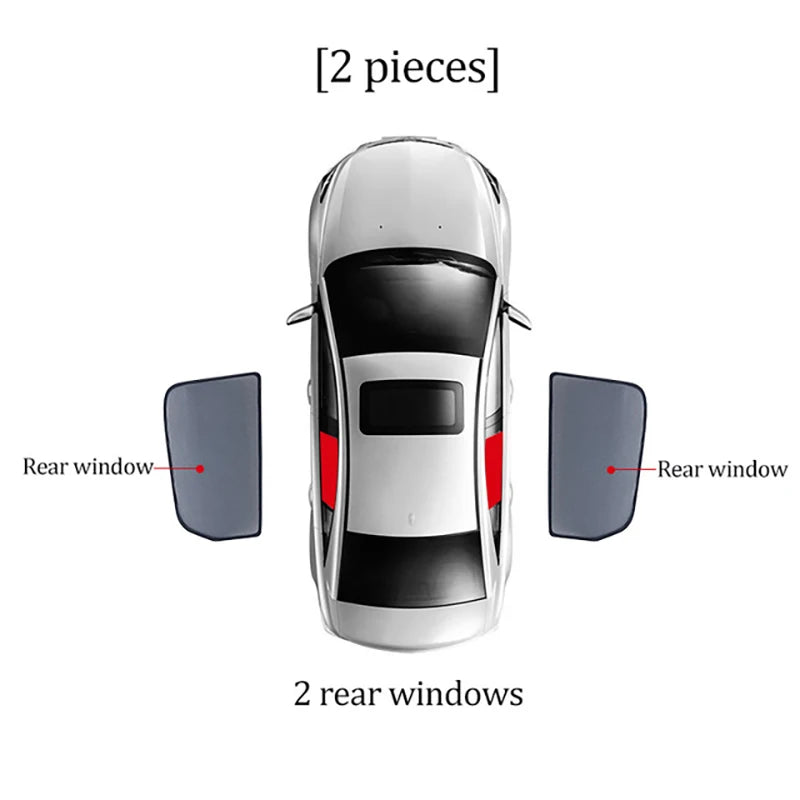 Pare-soleil magnétique pour BYD Dolphin 2024 2023 – 2021, cadre de pare-brise avant, rideau pour fenêtre latérale arrière, pare-soleil
