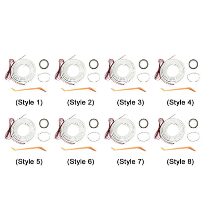 Bande lumineuse LED auto-adhésive pour coffre de voiture, bande lumineuse à flux dynamique, multifonction, automatique, pour décor de coffre de camion