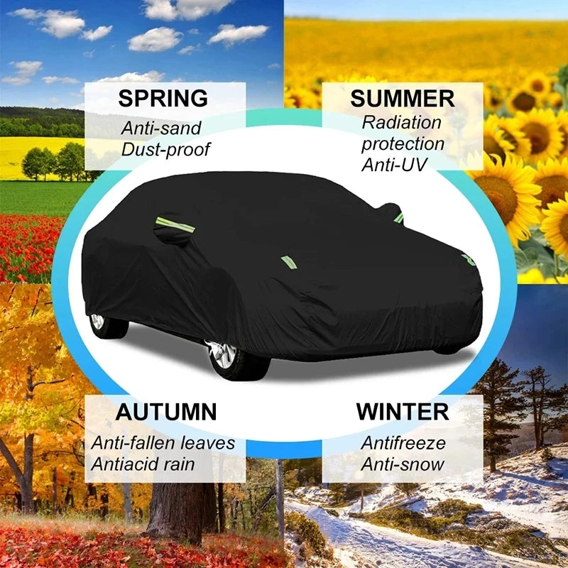 Bâches de voiture 6 en 1 pour Skoda Kamiq, imperméables, anti-poussière, UV, résistantes à la neige et aux rayures
