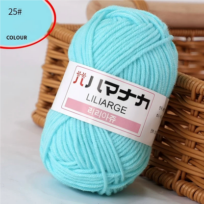 Fil à tricoter en coton doux et épais pour bébé, fil de velours en fibres épaisses pour tricot à la main, fil à crocheter pour pull DIY