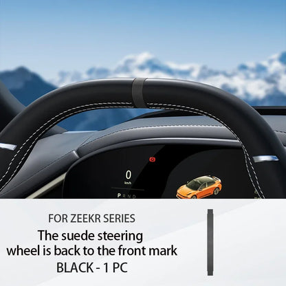 Pour ZEEKR 001/009/7X volant retour à positif étiquette Ultra-mince daim anti-rayures garniture accessoires voiture accessoires