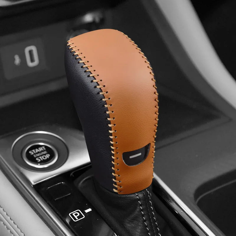 Convient pour NissanMagniteNew Sunshine pommeau de levier de vitesse couvercle levier de vitesse étui de protection poignée housse en cuir manette de vitesse manette de vitesse