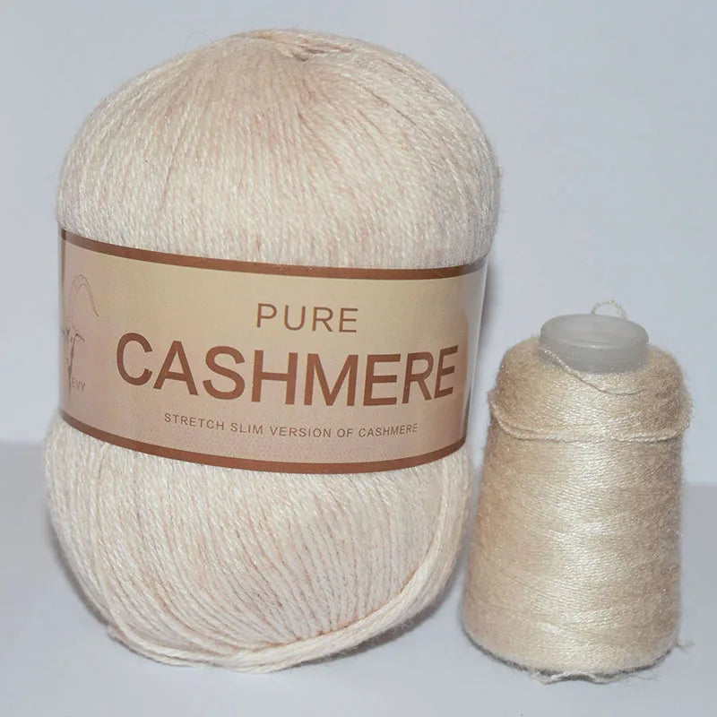 Fil de cachemire pour un crochet 3 plis peigné pur mongol chaud doux tissage flou tricot fil à main en cachemire 5 pièces