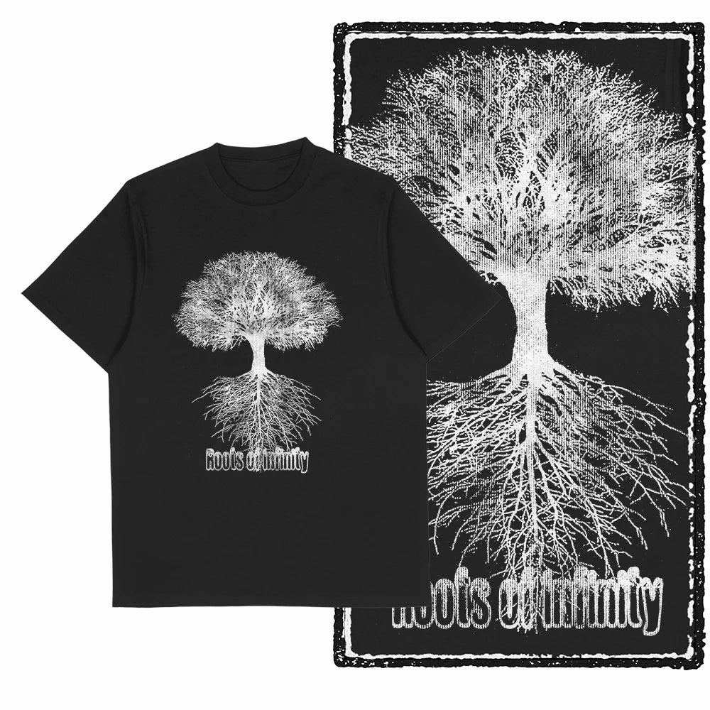 Coolmind MAX yggdrasil printed Exclusive graphic men T shirt 100% cotton big size streetwear men tshirt cool t-shirt tee shirts