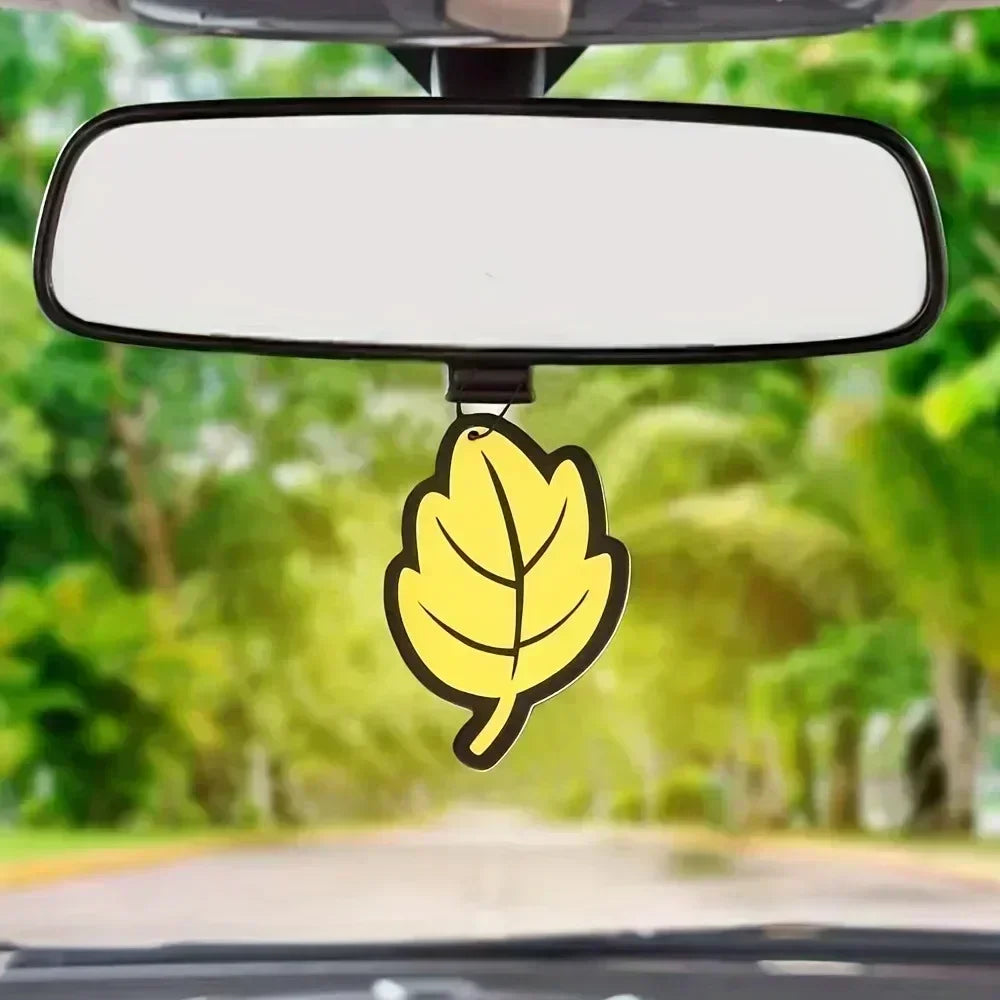 Désodorisant de voiture en papier de thé parfumé naturel, 3 à 60 pièces, parfum de vanille suspendu automatiquement en forme de feuille, accessoires d'intérieur de voiture