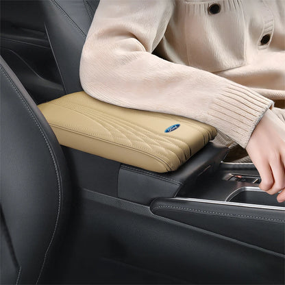 Tapis d'accoudoir de voiture en cuir PU, coussin de protection pour console centrale, pour Ford Focus Mustang MK7 Mondeo Fusion ST, accessoires