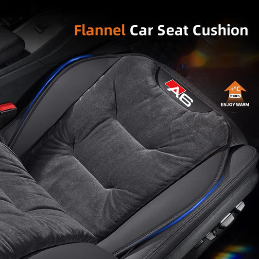 Housse de siège de voiture en flanelle pour Audi A6, coussin de siège avant/arrière en peluche chaud d'hiver, coussin de Protection de chaise, accessoires d'intérieur automobile