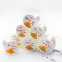 Cordon de Bracelet élastique Transparent en cristal de 100 mètres, pour la fabrication de bijoux et de colliers, fil à coudre pour bricolage