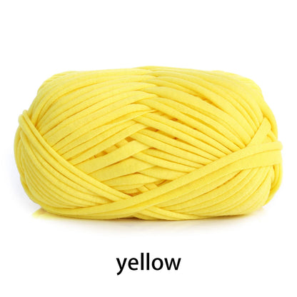 Fil en tissu élastique de 100g 30m de haut, épais, fait à la main, sac tricoté au Crochet, panier de rangement, paquet de matériel de fil au Crochet