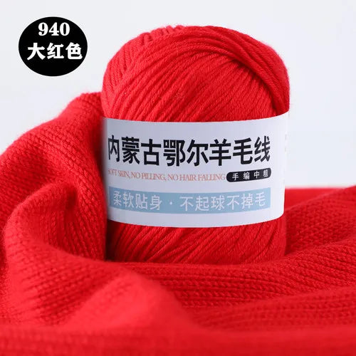 Fil de laine pour enfants, crochet à la main pour chapeaux, écharpes, chandails, optique moyenne, doux pour la peau, doux, 6 rôles, 100 g/ensemble