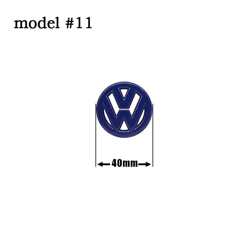 Autocollant emblème de volant de voiture ABS 40mm 61mm, pour Volkswagen VW GTI Polo Golf Caddy Jetta Sharan Passat Logo Badge accessoires