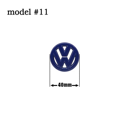 Autocollant emblème de volant de voiture ABS 40mm 61mm, pour Volkswagen VW GTI Polo Golf Caddy Jetta Sharan Passat Logo Badge accessoires