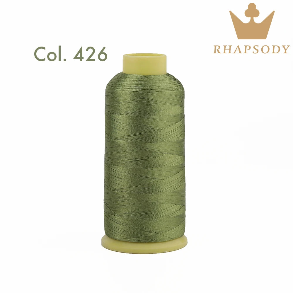 Bal apsody-Fil à broder en polyester, 5000m, 40WT, 120 tches, 200, pour machine à broder Brother Singer Janome Babylock, couture à domicile