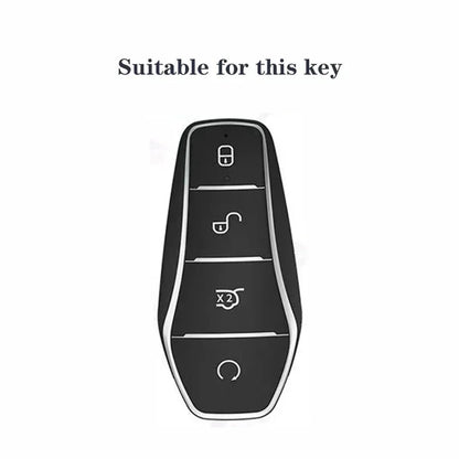 Étui en Silicone pour clé télécommande de voiture, étui pour clé en chaîne pour BYD Atto 3 Han EV Dolphin Song PRO Max Tang DM Yuan Dolphin E2 Qin PLUS