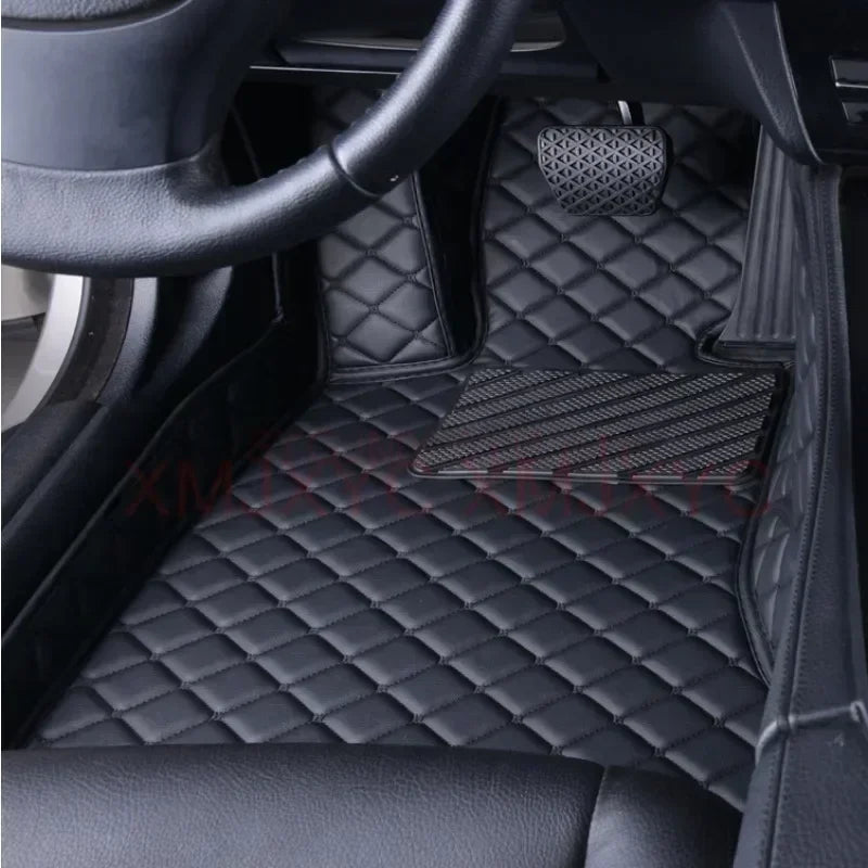 Tapis de sol de voiture 3D personnalisé, pour Volkswagen Vw Tiguan 2017-2023 Touareg 2019-2023 2011-2018, accessoires d'intérieur en cuir artificiel