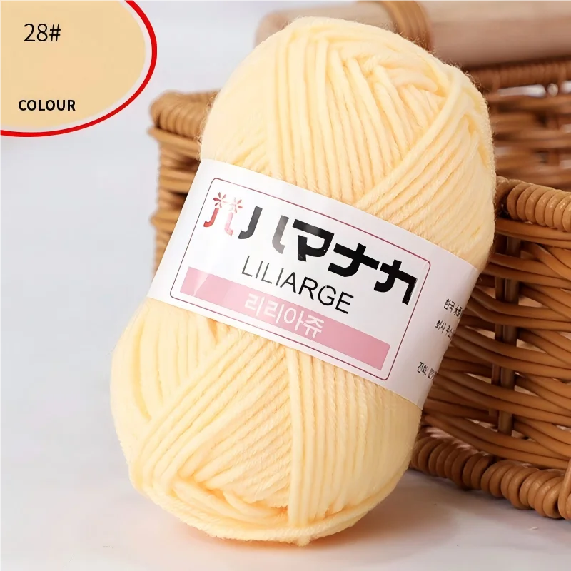 Fil à tricoter en coton doux et épais pour bébé, fil de velours en fibres épaisses pour tricot à la main, fil à crocheter pour pull DIY