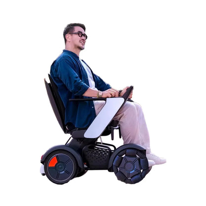 Fauteuil roulant électrique intelligent pour handicapés, contrôle par application, scooter avec système SOS, adapté à tous les Terrains BZ-HBS-LB