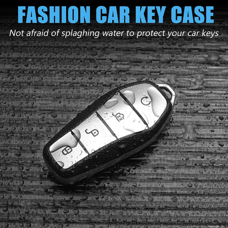 حافظة مفتاح السيارة لـ BYD Seal Atto 3 Seal u dm i Song Plus Dolphin King EV Tang Dm QIn PLUS MAX Yuan، غطاء مفتاح من مادة Tpu، إكسسوارات سيارات