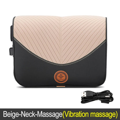 Coussin de cou de massage de vibration de voiture, support lombaire intelligent électrique, coussin de dos de repos de sauna de siège de voiture de voyage