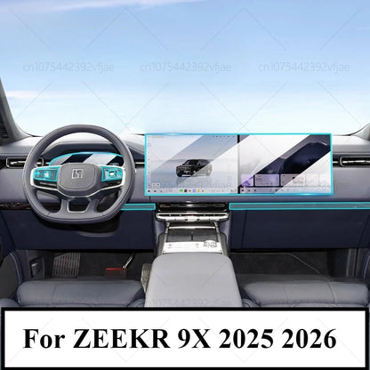 Film de Protection PPF pour ZEEKR 9X 2025 2026 PPF, intérieur transparent en TPU LCD, panneau de vitesse de Navigation GPS, Console centrale, accessoires de voiture
