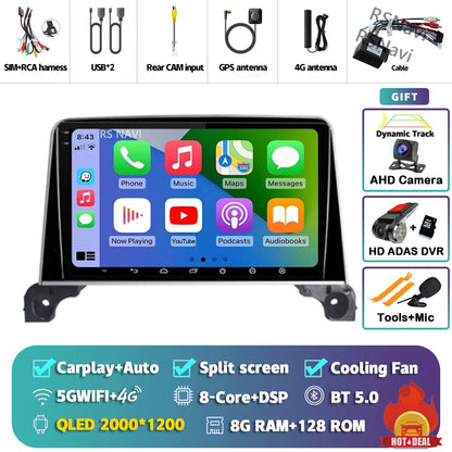 Android 15 Carplay Auto 2K écran autoradio multimédia lecteur vidéo pour Peugeot 5008 4008 3008 2017 - 2020 2din Autoradio stéréo