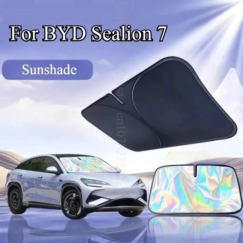 Pare-soleil pliable pour pare-brise de voiture BYD Sealion 07 BYD Sealion 7 2024 2025, accessoires d'isolation thermique avant amry
