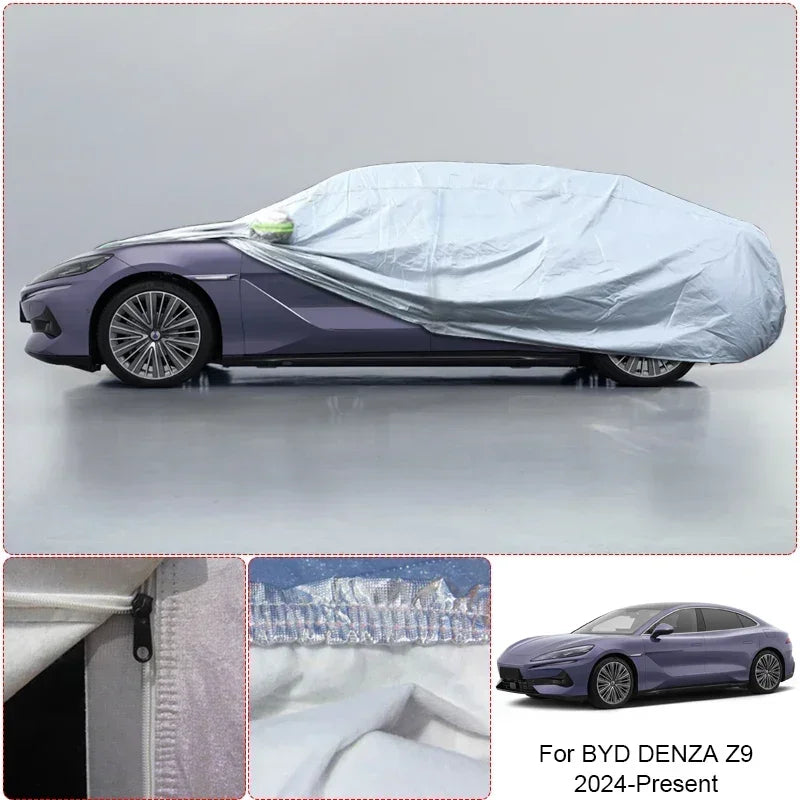 Housse épaisse Anti-pluie et neige pour voiture, accessoires imperméables pour BYD DENZA B5 B8 B9 D9 N7 N9 SUPER 3 Z9 Z9GT YANGWANG U7 U8 2023 – 2023