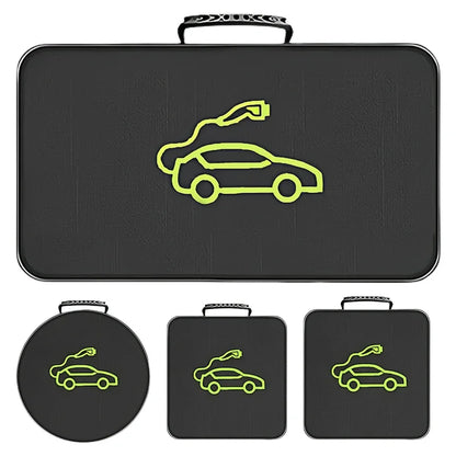 Bouchons de chargeur de voiture électrique, sac de transport de stockage, prises de câble de chargement de voiture EV, conteneur d'équipement ignifuge étanche