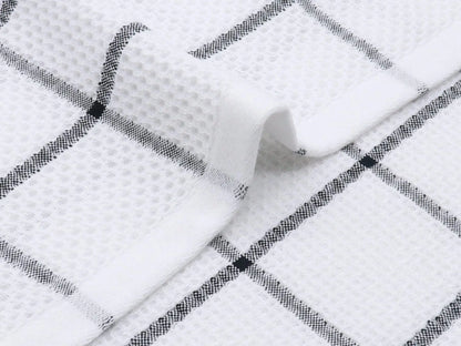 Chiffons de cuisine en coton à carreaux, chiffons de cuisine, essuie-mains, débarbouillettes super douces et absorbantes, 12x12in, 6 paquets