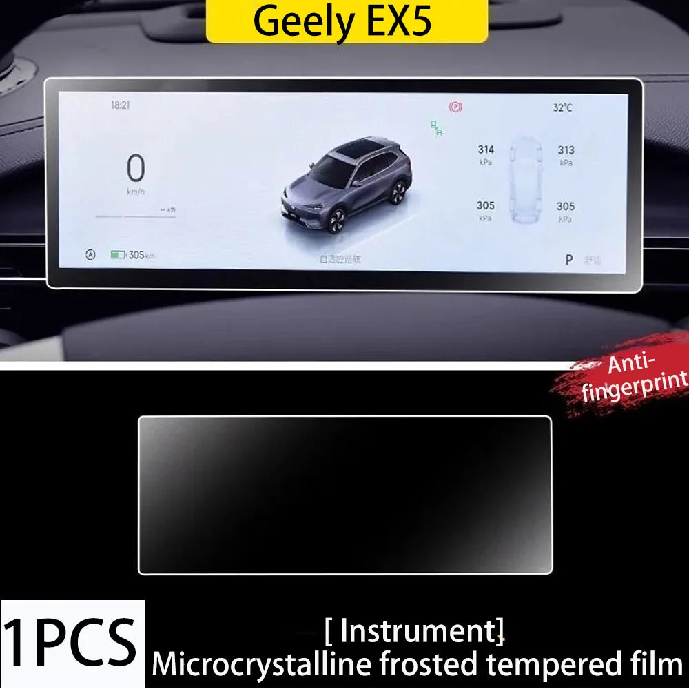 Protecteur d'écran pour tableau de bord GPS de voiture Geely EX5 Proton eMAS 7 E245 2024 ~ 2026 2025, Film en verre trempé, accessoires