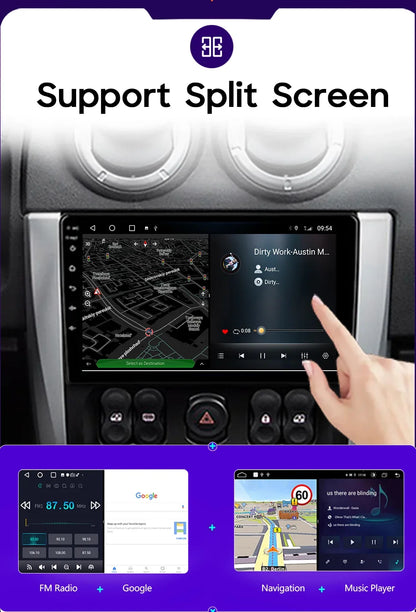 Autoradio Carplay pour Peugeot Partner 1 2002-2008 Partner origine 1 2008-2011 GPS Android Auto lecteur multimédia stéréo No 2din